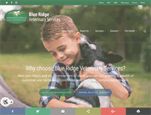 Tablet Screenshot of blueridgeveterinaryservices.net